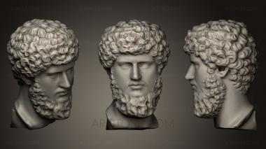 Busts and heads antique and historical (BUSTA_0444) 3D model for CNC machine